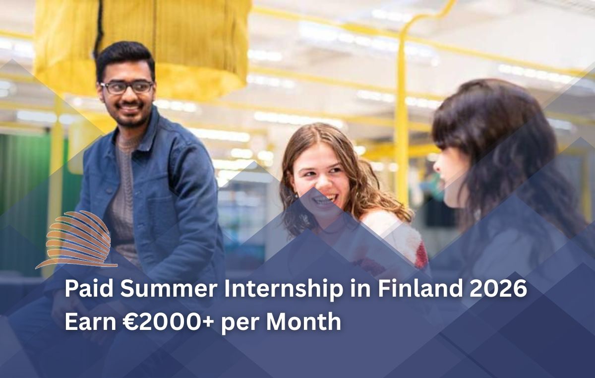 12-Week Paid Summer Internship in Finland 2026 | €2000+ Salary & Travel Bonus